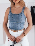 VESTTOP FashionStreet dámsky džínsový top RY2727 VESTTOP FashionStreet dámsky džínsový top RY2727