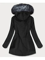Dámska nepremokavá bunda parka čierno-sivá (m-923) Dámska nepremokavá bunda parka čierno-sivá (m-923)