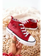Dziecięce Wysokie Trampki BIG STAR II374005 Czerwone