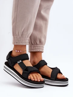 Damskie Sandały Na Platformie Lee Cooper LCW-24-05-2753 Czarne