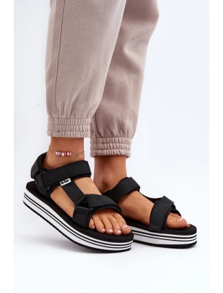 Damskie Sandały Na Platformie Lee Cooper LCW-24-05-2753 Czarne