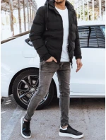 Pánska obojstranná bunda čierna FashionStreet TX4298