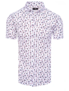 Pánske biele tričko s krátkym rukávom FashionStreet KX1021