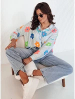 Dámske nadrozmerné tričko PLANTINA modré FashionStreet DY0400 Dámske nadrozmerné tričko PLANTINA modré FashionStreet DY0400