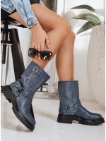 Dámske látkové topánky modré FashionStreet ZY1275
