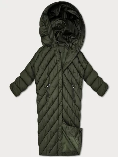 Zimná netopieria bunda v khaki farbe (P3-6026-22)