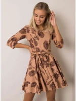 Šaty LK SK 508307.46P svetlo hnedá