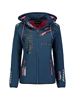 Softshellová bunda Geographical Norway (WU4009F/GN NAVY/F.-PINK)