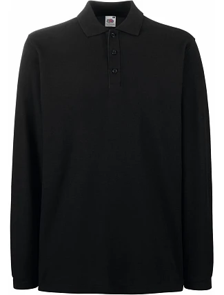 Fruit of the Loom Premium Polo LSL Piqué – polokošeľa s dlhým rukávom 16.3310 čierna Fruit of the Loom Premium Polo LSL Piqué – polokošeľa s dlhým rukávom 16.3310 čierna