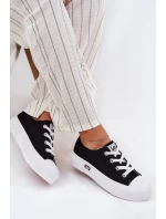 Trampki Damskie Na Platformie LEE ISLA C WOMEN LOW 50251001 Czarne