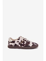 Dámske tenisky s aplikáciami Big Star TT274369 White-brown Dámske tenisky s aplikáciami Big Star TT274369 White-brown