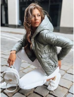 Dámska prechodná prešívaná bunda LILYWOOL zelená FashionStreet TY3712 Dámska prechodná prešívaná bunda LILYWOOL zelená FashionStreet TY3712