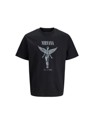 Jack&Jones Nirvana JPRBLUNIRVANA SS TEE 12287521 BLACK