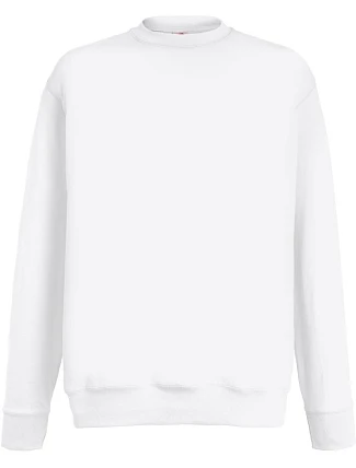 Fruit of the Loom Lightweight Set-In Sweat Pánska mikina 16.2156 biela Fruit of the Loom Lightweight Set-In Sweat Pánska mikina 16.2156 biela