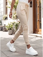 Dámske tepláky RELAX MODE cream FashionStreet UY2142 Dámske tepláky RELAX MODE cream FashionStreet UY2142