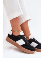 Zamszowe Sneakersy Damskie Daniel Lopez Just Dare SS2D4021 Czarne