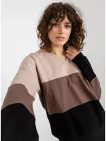 Mikina RV BL 8328.34X čierna a béžová