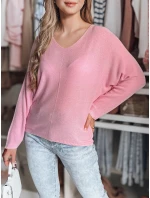 Dámsky oversize sveter NORVAN pink FashionStreet MY2453 Dámsky oversize sveter NORVAN pink FashionStreet MY2453