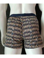 Pánske šortky 112072 4R504 18855 hnedé so vzorom - Emporio Armani