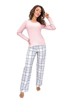 Pyžamo Donna Dani Long Pink, s dlhými rukávmi, veľkosti S–XL Pyžamo Donna Dani Long Pink, s dlhými rukávmi, veľkosti S–XL
