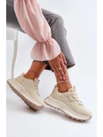 Sneakersy Damskie HI-POLY SYSTEM Big Star NN274A105 Beżowe