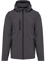 Kariban K 422 Unisex 3-vrstvová softshellová bunda s kapucňou 20.K422 titanium Kariban K 422 Unisex 3-vrstvová softshellová bunda s kapucňou 20.K422 titanium