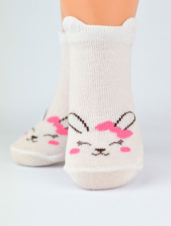 Noviti SB019 M2 Dievčenské ponožky s králikom 0-18 mesiacov
