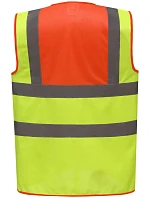 Bezpečnostná vesta Yoko HVW 100 Hi-Vis 79.W100, hi-vis oranžová/hi-vis žltá Bezpečnostná vesta Yoko HVW 100 Hi-Vis 79.W100, hi-vis oranžová/hi-vis žltá
