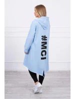 Modrá bunda s potlačou