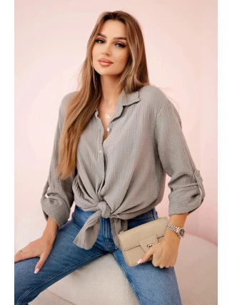 Bavlnené mušelínové oversize tričko Fango Bavlnené mušelínové oversize tričko Fango