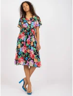 Šaty DHJ SK 13162.92 čierna a červená