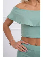 Sada s volánikom tmavá mäta