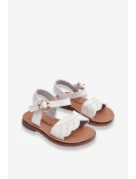 Klasyczne Dziecięce Sandały Białe Izzy