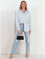 Dámska pruhovaná košeľa SEMENA biela FashionStreet DY0414 Dámska pruhovaná košeľa SEMENA biela FashionStreet DY0414