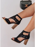 Dámske sandále ELENORA black FashionStreet ZY0809 Dámske sandále ELENORA black FashionStreet ZY0809