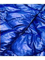 Svetlomodrá dámska bunda s leskom (OMDL-023)