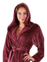 Dámsky župan Siena s kapucňou 3156 mauve wine - Vestis