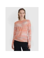 Dámske rýchloschnúce cyklistické tričko s dlhým rukávom 4F 4FWSS25TFLOF344-70A