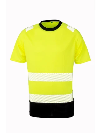 Result R 502X Bezpečnostné tričko 30.502X fluorescenčná žltá/čierna Result R 502X Bezpečnostné tričko 30.502X fluorescenčná žltá/čierna
