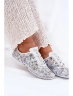Półbuty Damskie Ze Skóry Naturalnej Wzorzyste Artiker 56C2688 Białe