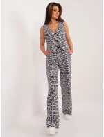 Nohavice LK SP 509563.20X sivá čierna