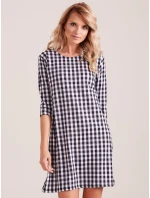 Šaty EN SK 4335.08 čierna a biela