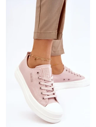 Nízke šnurovacie tenisky Big Star LL274970 Nude