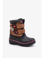 Detské snežnice so suchým zipsom Lee Cooper Camel