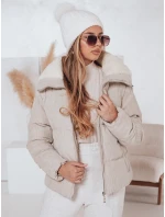Dámska zimná manšestrová bunda TRENDYGLAM béžová FashionStreet TY4358
