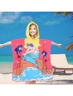 PončoBavlnené svetové detské plážové pončo s kapucňou 60x60