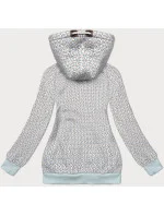 Biela mikina s kapucňou a malými srdiečkami (2316) Biela mikina s kapucňou a malými srdiečkami (2316)