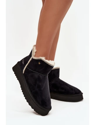Śniegowce Damskie Na Platformie Wrangler 20253093.25Y Czarne