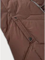 Dámska plus size zimná bunda s kapucňou S'west chocolate (B8300-14) Dámska plus size zimná bunda s kapucňou S'west chocolate (B8300-14)