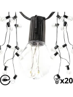 PARTY LIGHT VONKAJŠIA GIRLANDA 20 100LED ŽIAROVIEK 5,8 M 230V